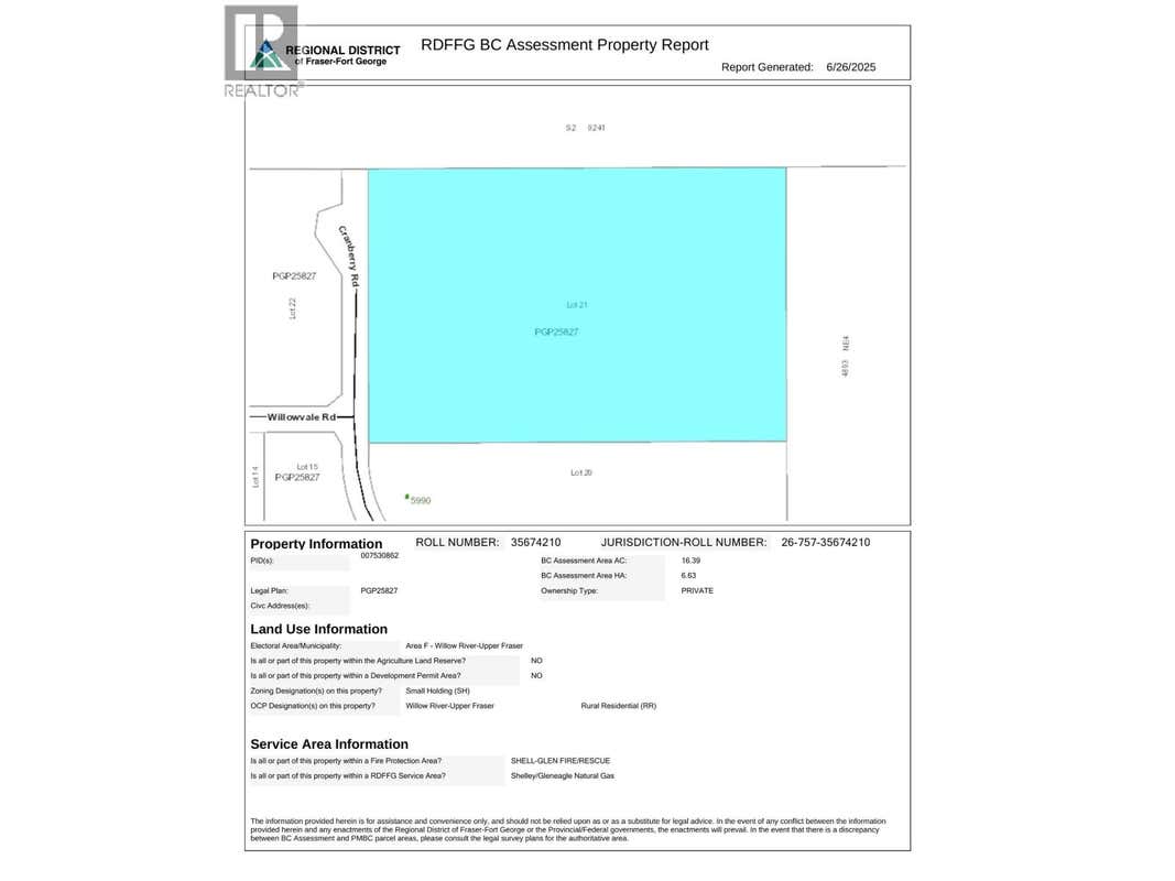 LOT 21 CRANBERRY ROAD